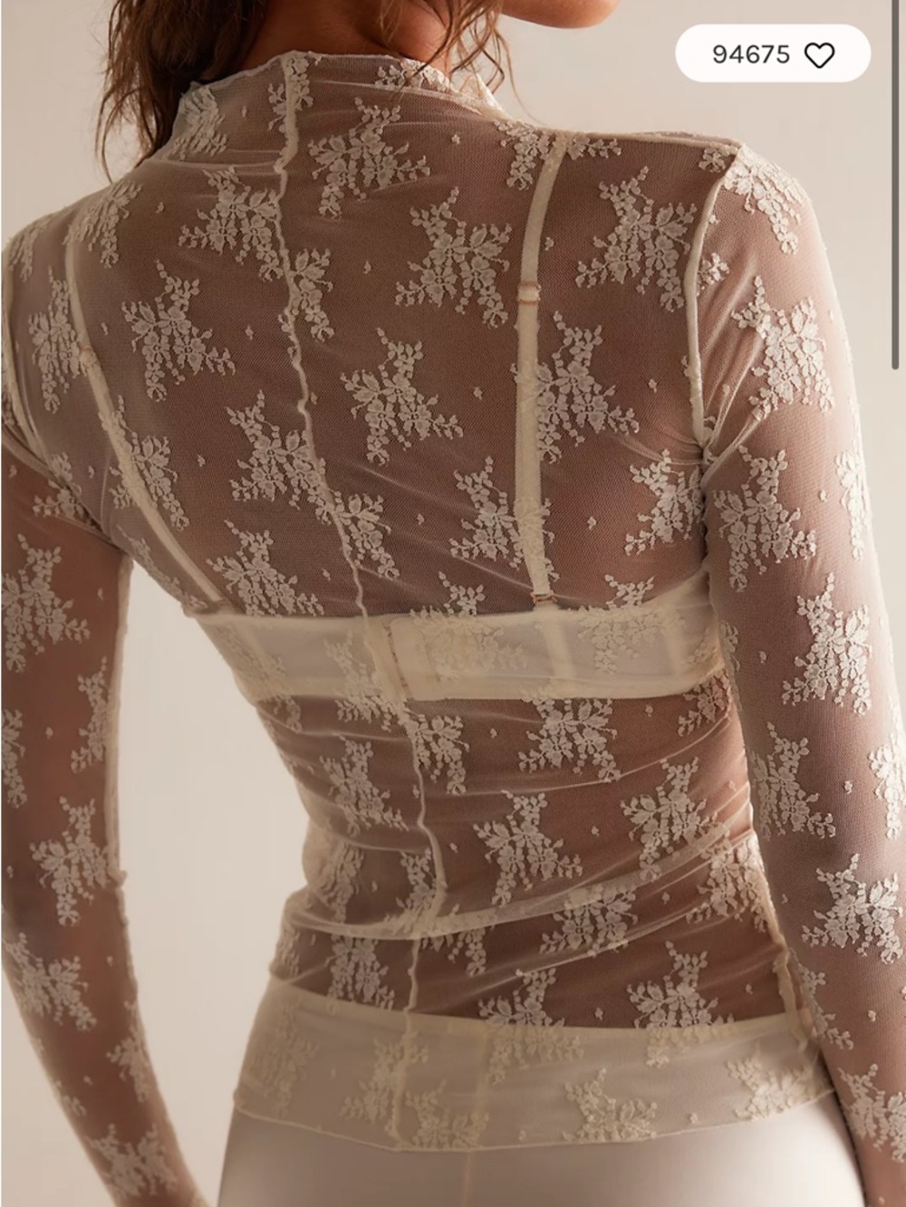 Free people intimately lady lux lace layering top